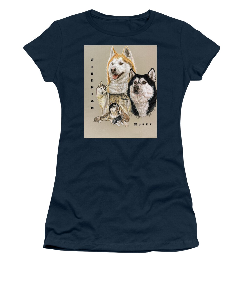 Spread Love Husky Womens Long Sleeve T-Shirts Cotton Tops Tee 